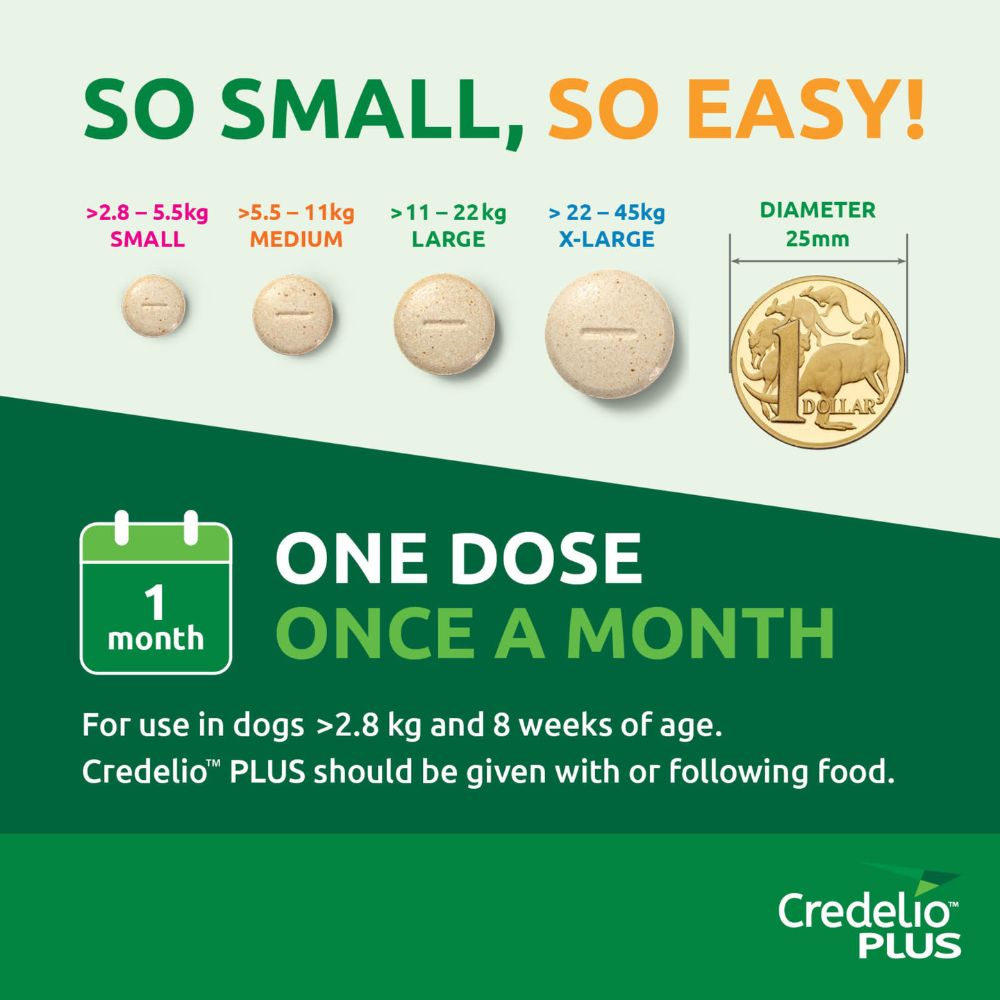 Credelio Plus Small Dog 2.8-5.5kg