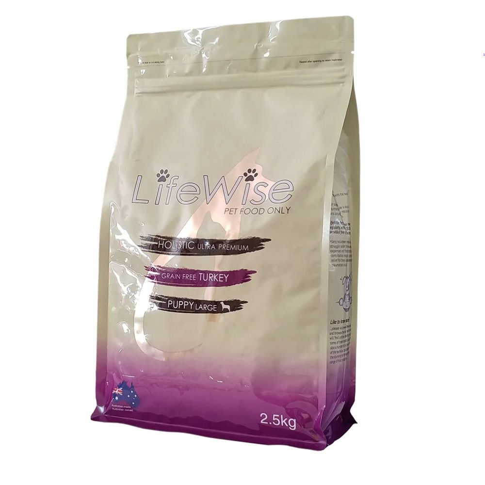 Lifewise Puppy (Stage 3) Turkey, Lamb and Veg Grain Free Large Bites Dry Dog Food