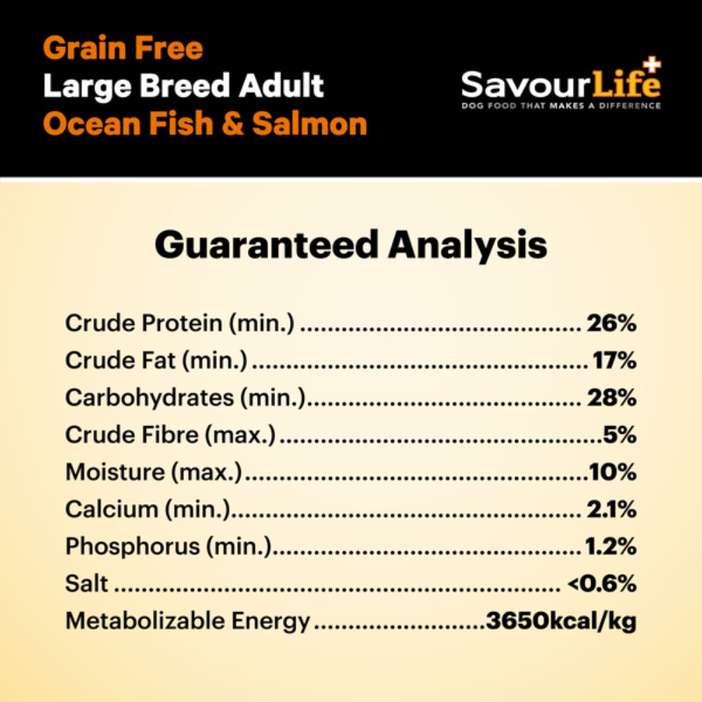 SavourLife Grain Free Large Breed Adult Ocean Fish Dog Food