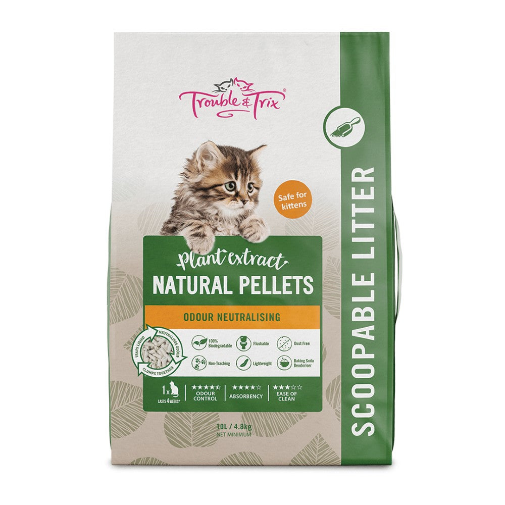 Trouble & Trix Natural Pellets Flushable Litter
