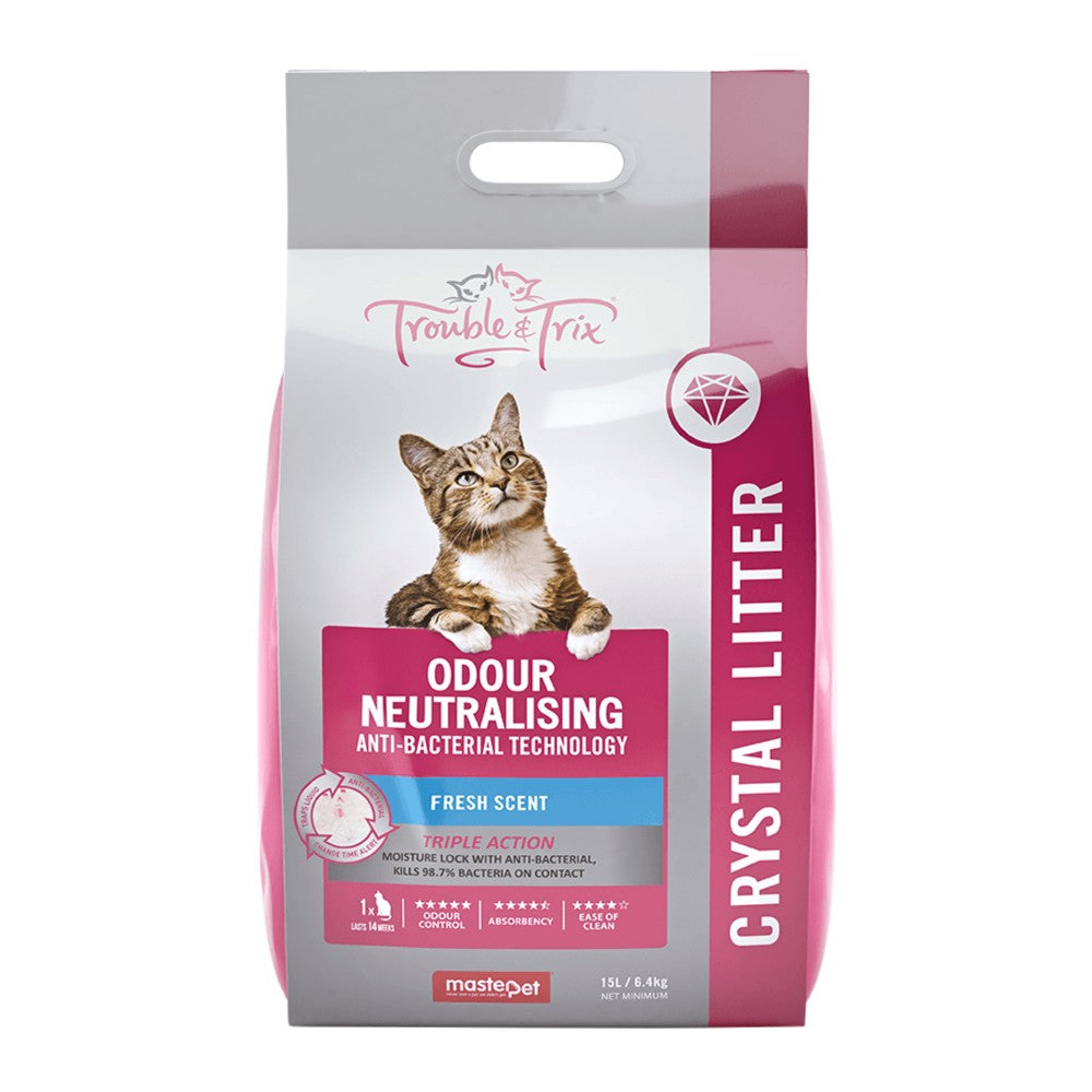 Trouble & Trix Odour Neutralising Anti-Bacterial Crystal Litter
