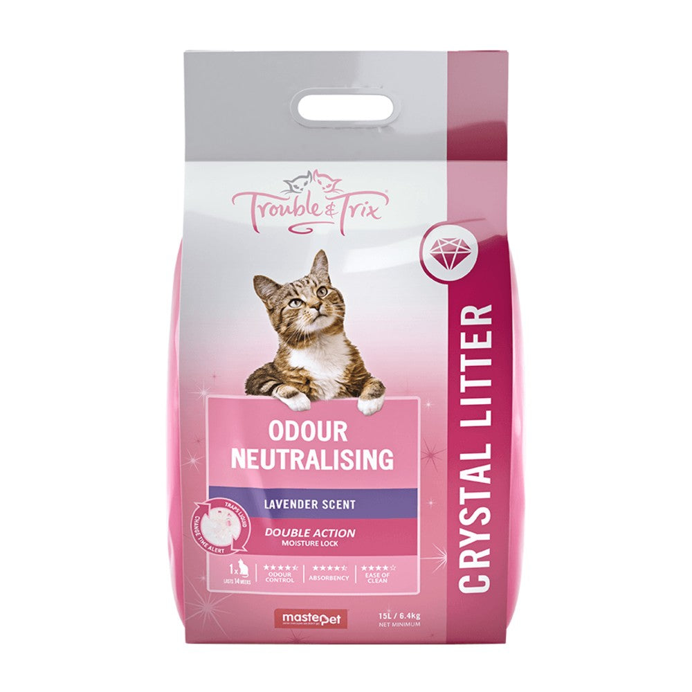 Trouble & Trix Odour Neutralising Lavender Scent Litter Crystal