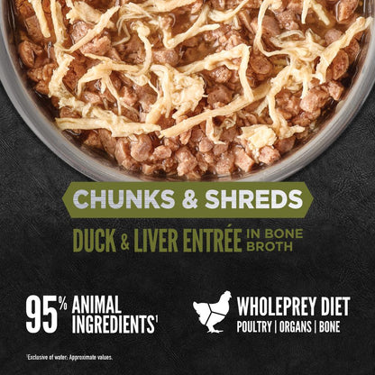 Orijen Chunks and Shreds Duck & Liver Adult Wet Cat Food