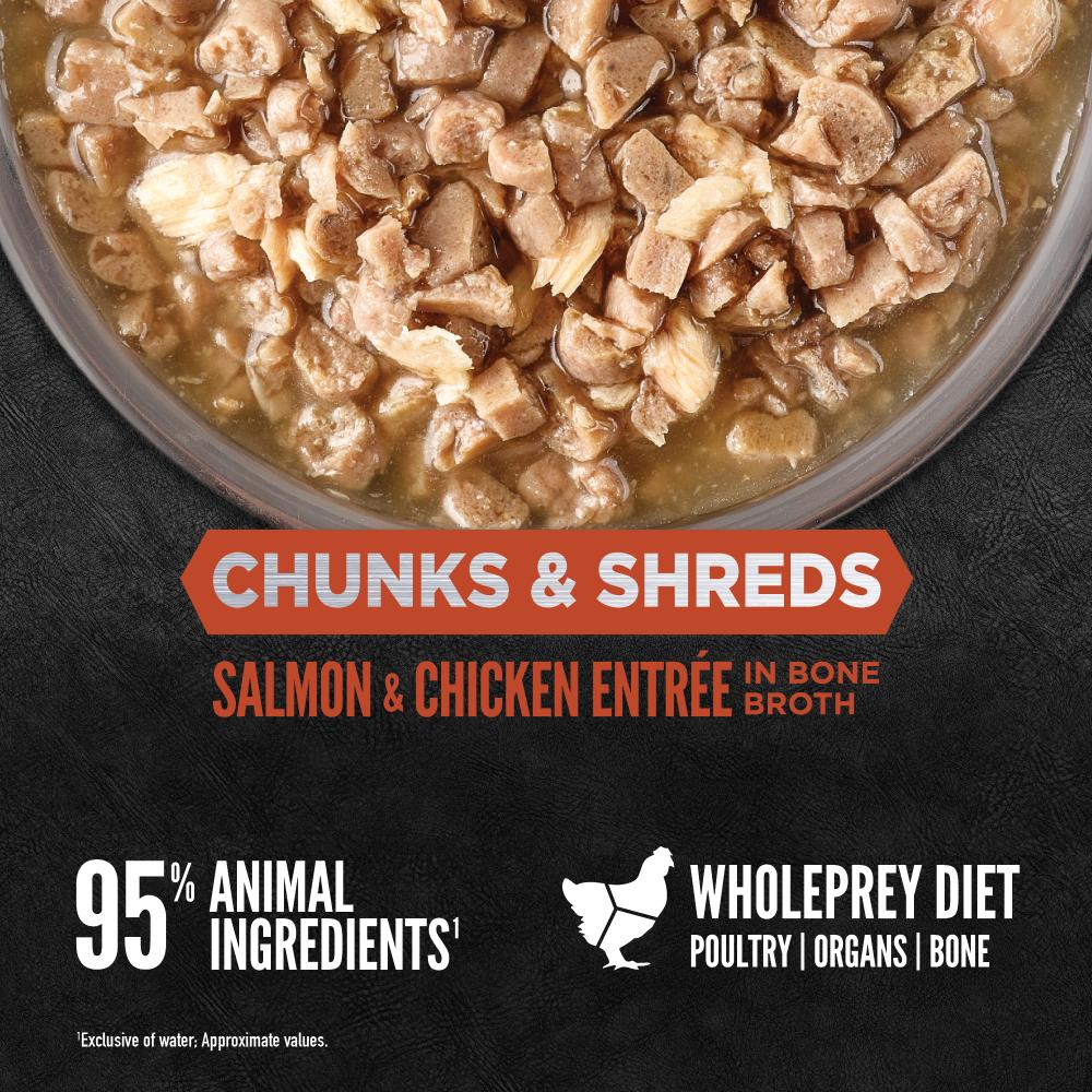 Orijen Chunks and Shreds Salmon & Chicken Adult Wet Cat Food
