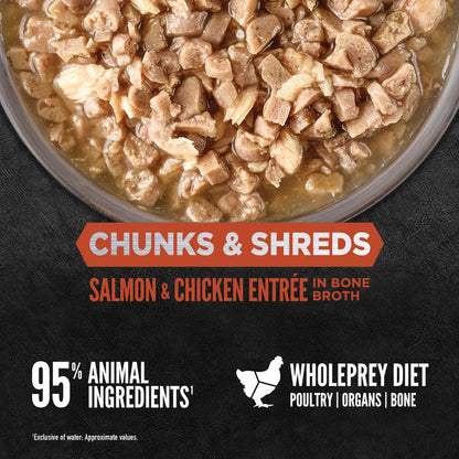 Orijen Chunks and Shreds Salmon & Chicken Adult Wet Cat Food
