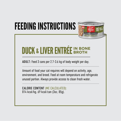 Orijen Chunks and Shreds Duck & Liver Adult Wet Cat Food