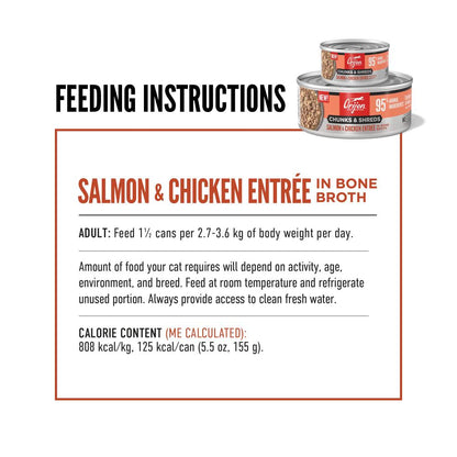 Orijen Chunks and Shreds Salmon & Chicken Adult Wet Cat Food