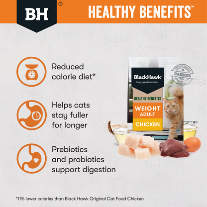 Black Hawk Adult Cat Healthy Benefits Weight