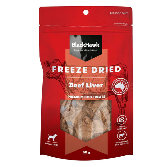 Black Hawk Freeze Dried Beef Liver Dog Treats