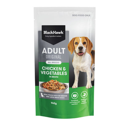 Black Hawk Adult Chicken and Vegetables Wet Food Pouches