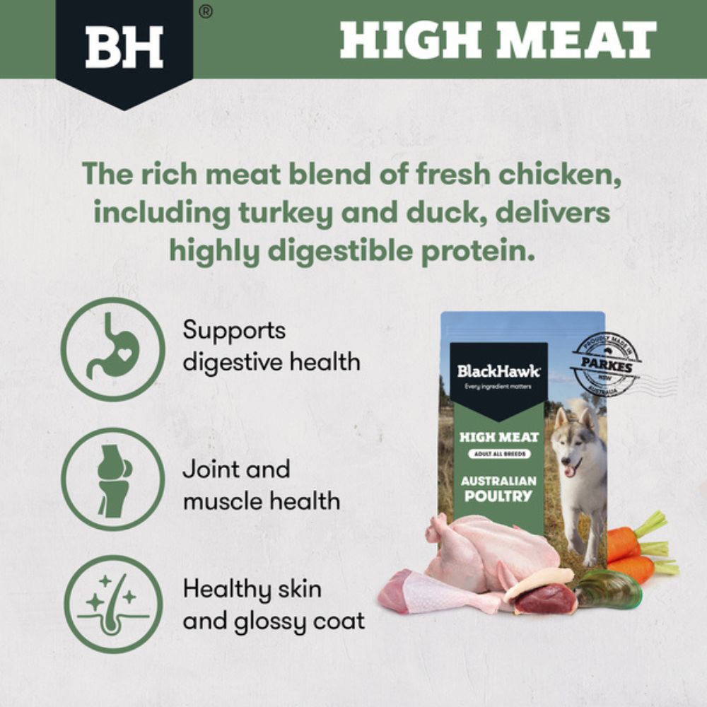Black Hawk Dog Food High Meat Poultry