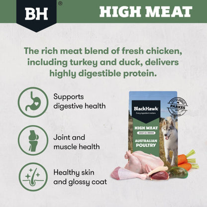 Black Hawk Dog Food High Meat Poultry