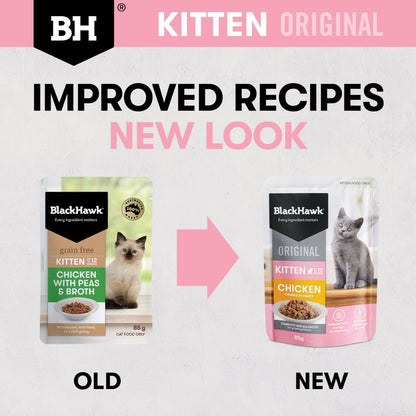 Black Hawk Kitten Chicken in Gravy Pouches