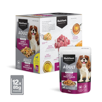 Black Hawk Adult Lamb and Vegetables Wet Food Pouches