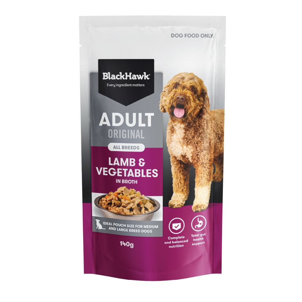 Black Hawk Adult Lamb and Vegetables Wet Food Pouches