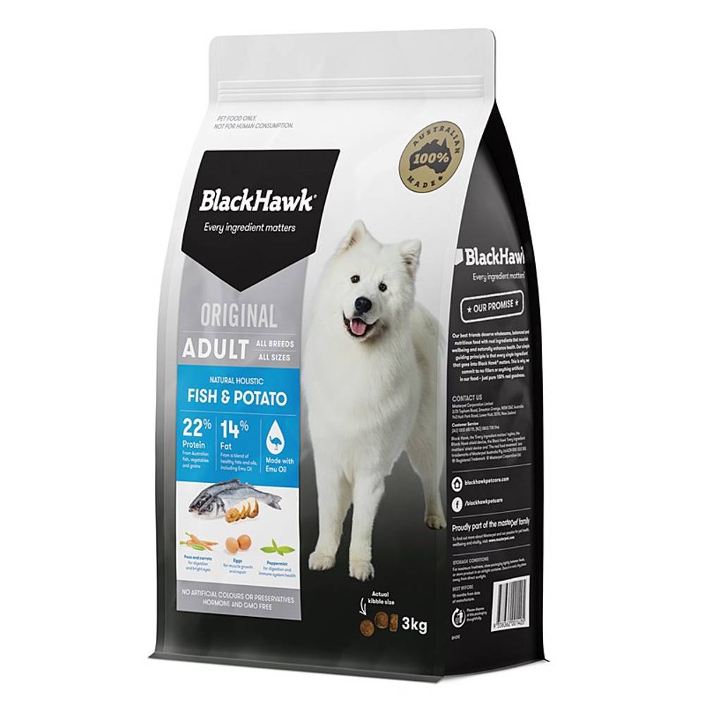 Black Hawk Dog Food Adult Fish and Potato