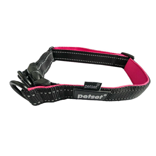 Petset Dog Collar Active Adjustable Black and Pink