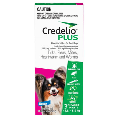 Credelio Plus Small Dog 2.8-5.5kg