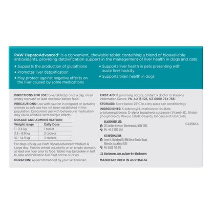 Paw Hepatoadvanced Tablets
