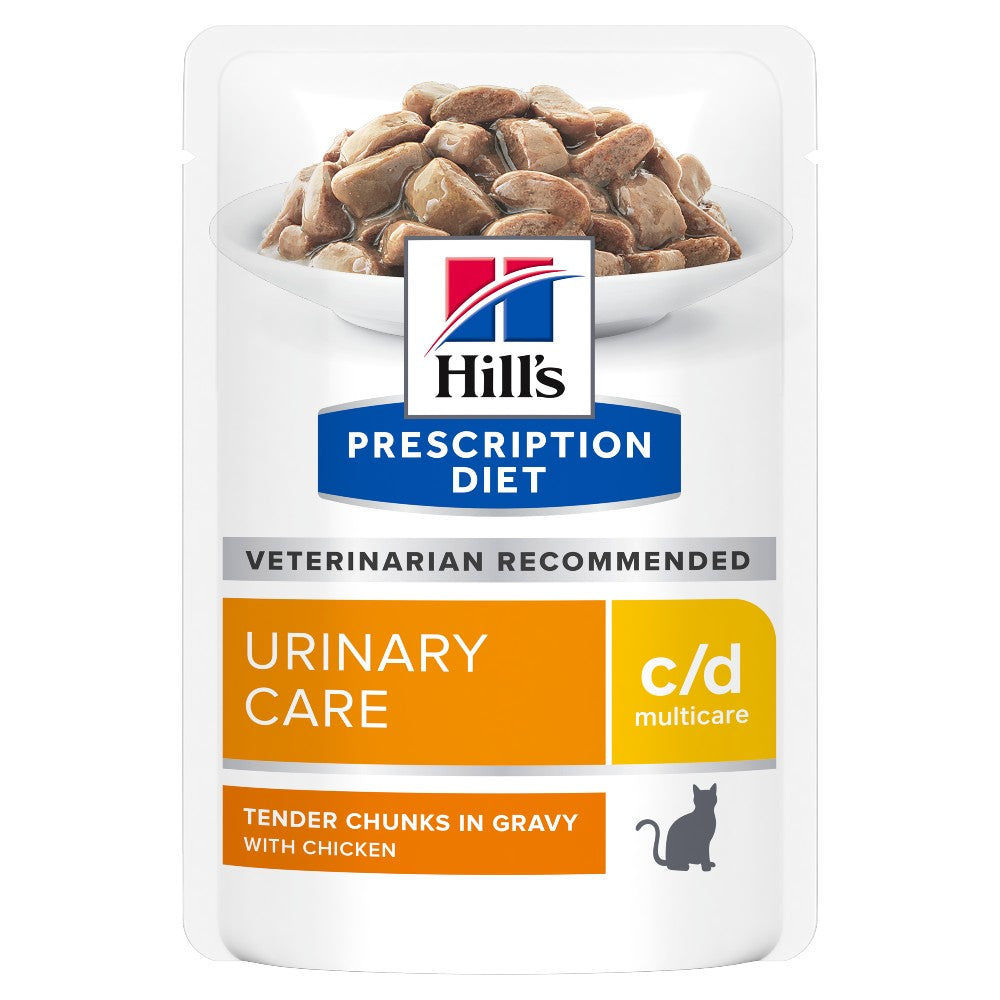 Hills Prescription Diet c/d Multicare Urinary Care Chicken Cat Food Pouches
