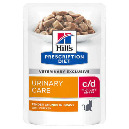 Hills Prescription Diet c/d Multicare Stress Urinary Care Cat Food Pouches