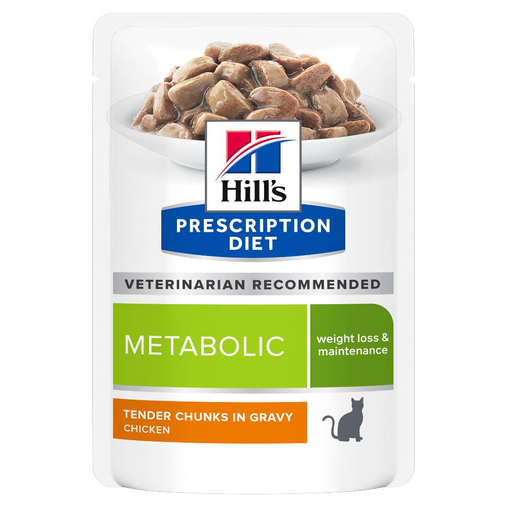 Hills Prescription Diet Metabolic Weight Management Cat Food Pouches