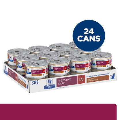 Hills Prescription Diet i/d Digestive Care Chicken Vegetable Stew Canned Cat Food