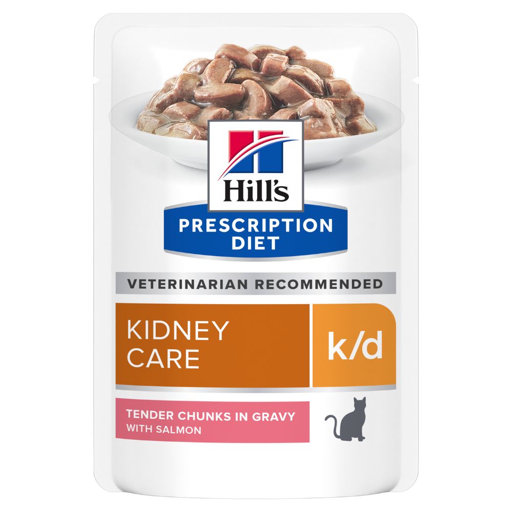 Hills Prescription Diet k/d Kidney Care Salmon Cat Food Pouches