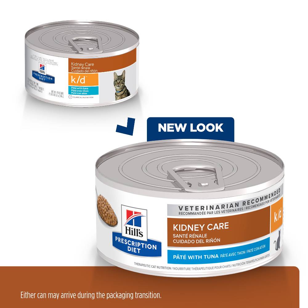 Hills Prescription Diet k/d Kidney Care Tuna Pate Canned Cat Food