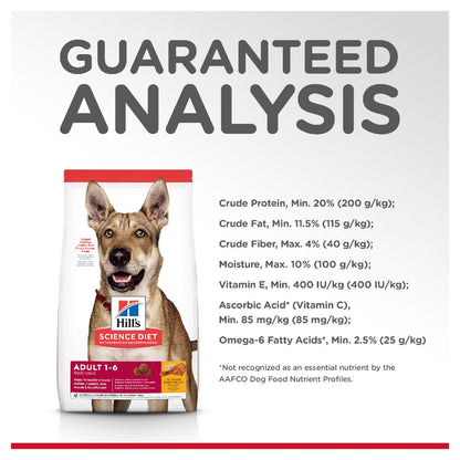 Hills Science Diet Adult Chicken and Barley Dry Dog Food