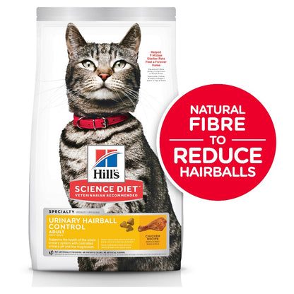 Hills Science Diet Adult Urinary Hairball Control Dry Cat Food
