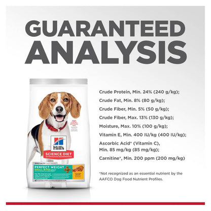 Hills Science Diet Adult Perfect Weight Small Bites Dry Dog Food