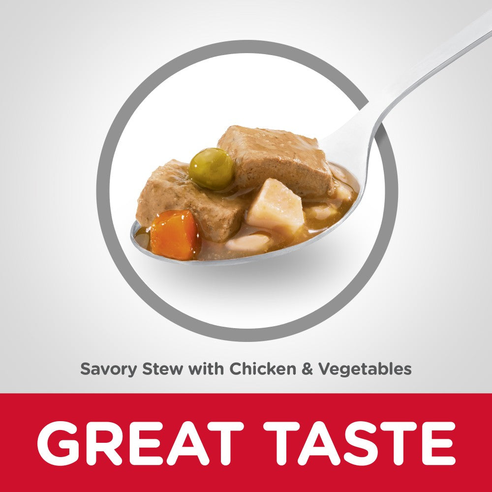 Hills Science Diet Adult Savory Stew Chicken and Vegetable Canned...
