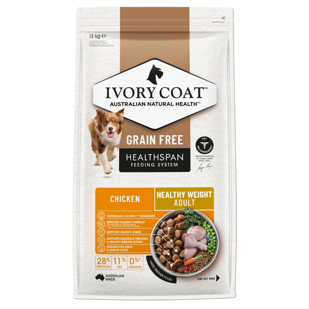 Ivory Coat Grain Free Healthy Weight Adult Dog Chicken