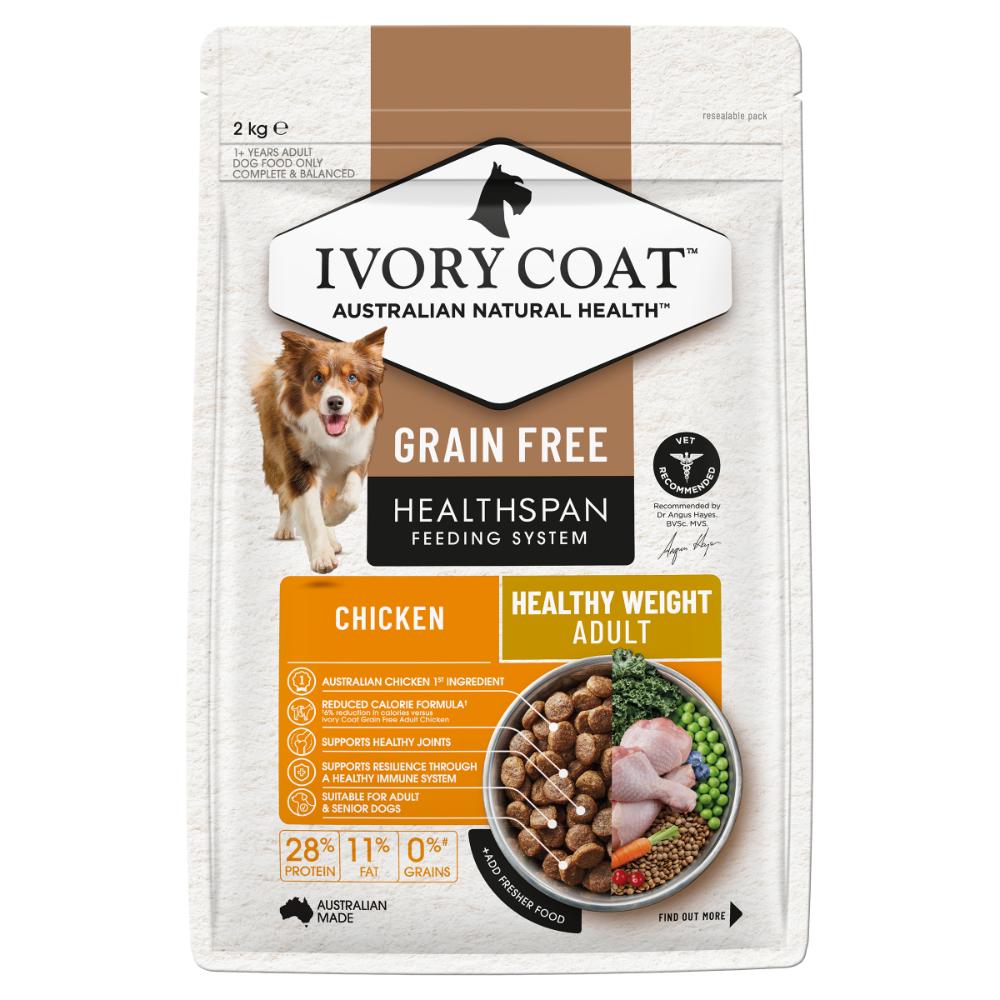 Ivory Coat Grain Free Healthy Weight Adult Dog Chicken