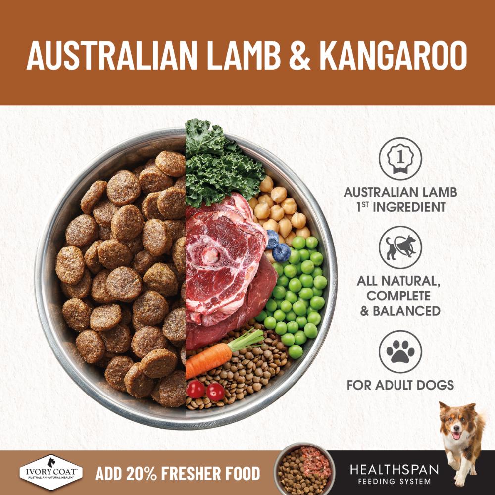 Ivory Coat Grain Free Adult Dog Lamb and Kangaroo
