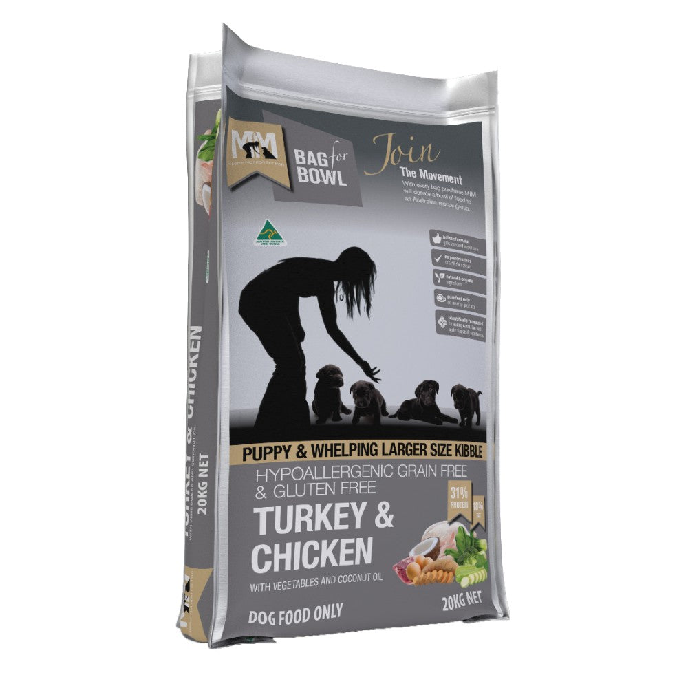 Meals for Mutts Large Kibble Puppy Grain Free Turkey and Chicken