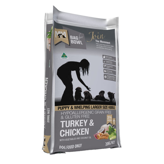 Meals for Mutts Large Kibble Puppy Grain Free Turkey and Chicken