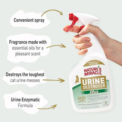 Natures Miracle Urine Destroyer Plus Spray for Cats
