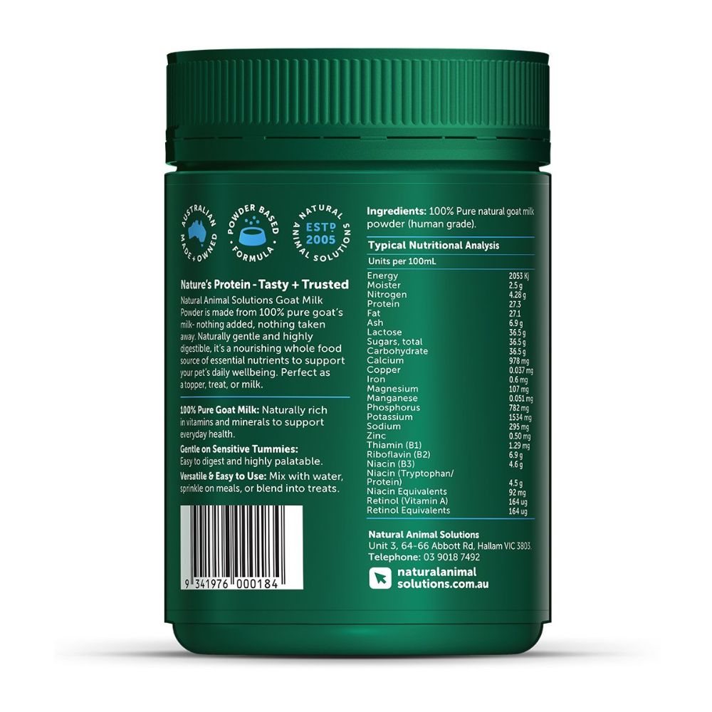 Natural Animal Solutions Goat Milk Powder