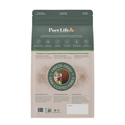 PureLife Freeze-Dried Raw-Coated Lamb and Kangaroo Adult Dog Food