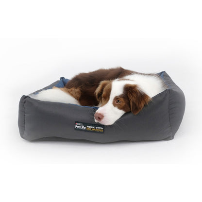 Purina Petlife Self Warm Cuddle Bed Blue/Charcoal