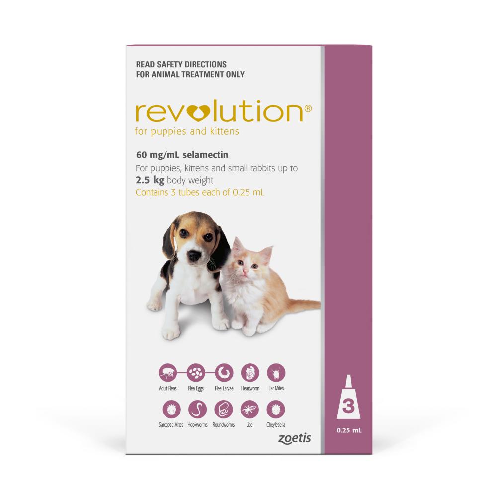 Revolution Mauve/Pink for Puppies and Kittens