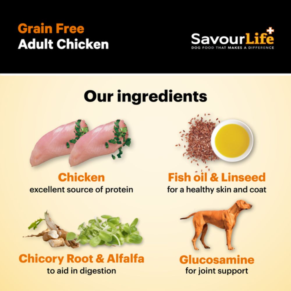 SavourLife Grain Free Adult Chicken Dog Food