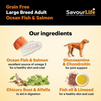 SavourLife Grain Free Large Breed Adult Ocean Fish Dog Food