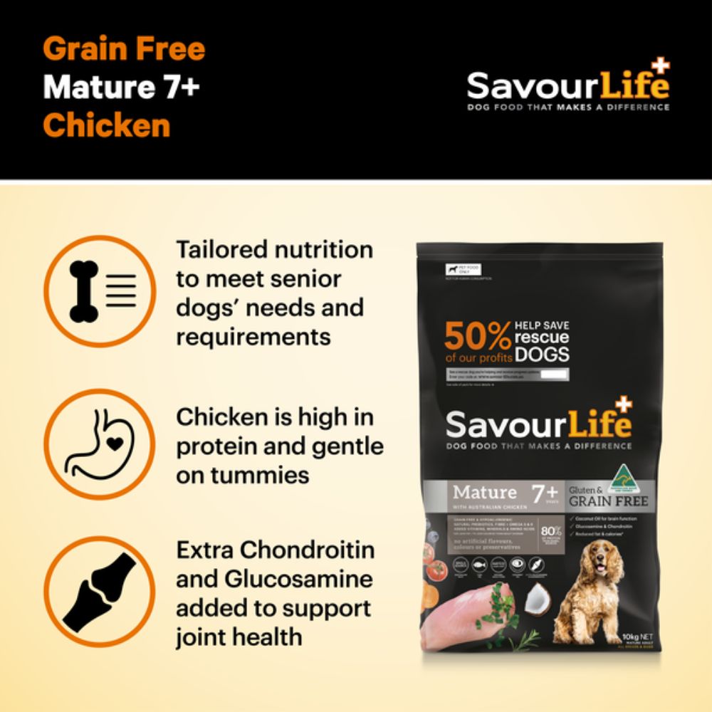 SavourLife Grain Free Mature 7+ Chicken Dog Food