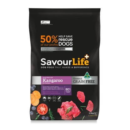 SavourLife Grain Free Adult Kangaroo and Chicken Dog Food