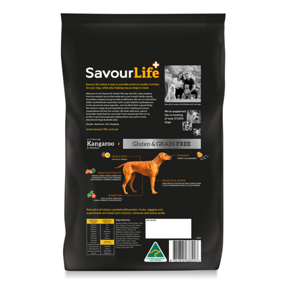 SavourLife Grain Free Adult Kangaroo and Chicken Dog Food