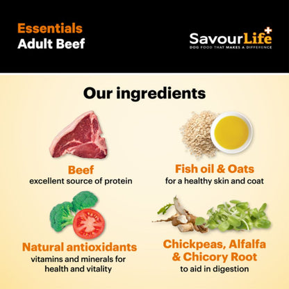 SavourLife Essentials Adult Beef Dog Food