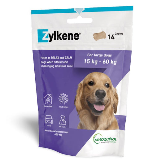 ZYLKENE LARGE DOG 15-60KG 450MG CHEWS